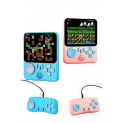 Mey İthalat® Çift Konsol 666 Adet Retro Oyun El Atarisi Taşınabilir 3.5 İnç Ekran