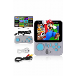 Mey İthalat® Çift Konsol 666 Adet Retro Oyun El Atarisi Taşınabilir 3.5 İnç Ekran