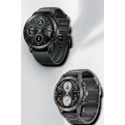 Mey İthalat® Çift Kordonlu Yüksek Çözünürlüklü Akıllı Saat Uyku İzleyici & Spor Modları