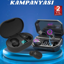 Mey İthalat® Çift Kulaklık Kampanyası Dokunmatik Kontrol Kulak İçi Yüksek Ses Kaliteli Mikrofonlu