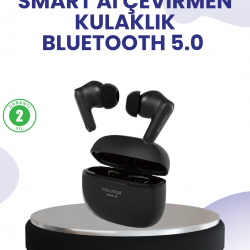 Mey İthalat® Çift Mikrofonlu Kablosuz Kulaklık ANC ENC ve Oyun Modlu