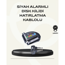 Mey İthalat® Çift Modlu 110dB Alarmlı Disk Kilidi Suya Dayanıklı