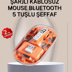 Mey İthalat® Çift Modlu Fare – USB Alıcılı ve Bluetooth Bağlantılı