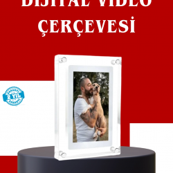 Mey İthalat® Çift Stereo Hoparlörlü 7 İnç Dijital Fotoğraf Çerçevesi – Zengin Ses Deneyimi