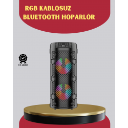 Mey İthalat® Çift Sürücülü Taşınabilir Kablosuz Hoparlör