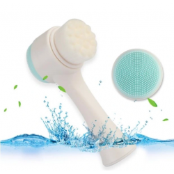 Mey İthalat® Çift Taraflı 3D Yumuşak Yüz Bakım Fırçası