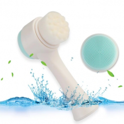 Mey İthalat® Çift Taraflı 3D Yumuşak Yüz Bakım Fırçası