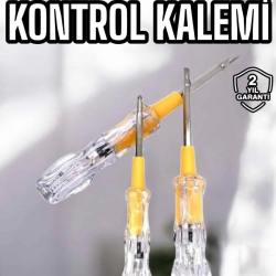 Mey İthalat® Çift Taraflı Elektrik Kontrol Kalemi Şeffaf Tornavida