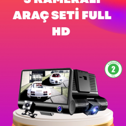 Mey İthalat® Çift ve Üçlü Lens Seçeneği ile Tüm Açılardan Kayıt Yapan Araç Kamerası