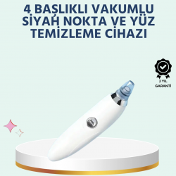Mey İthalat® Cilt Dostu Vakumlu Siyah Nokta Temizleyici – Siyah Nokta, Yağ ve Makyaj Kalıntılarına Karşı