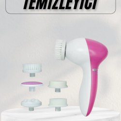 Mey İthalat® Cilt Temizleme ve Masaj Aleti 5 Başlıklı Akne ve Sivilce Önleyici