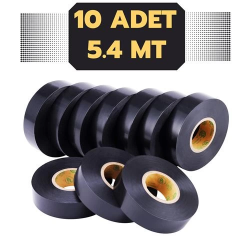 Mey İthalat® Cinta 10 Adet Elektrik İzolasyon Bandı