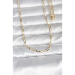 Mey İthalat® CM 14K Gold Renk Ataç Zincirli Model 60 cm Kadın Kolye