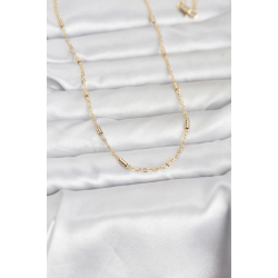 Mey İthalat® CM 14K Gold Renk Bar Zincir Model 60 cm Kadın Kolye