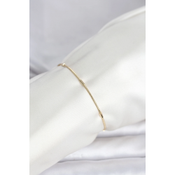 Mey İthalat® CM 14K Gold Renk Barlı Yılan Zincir Model Kadın Bileklik