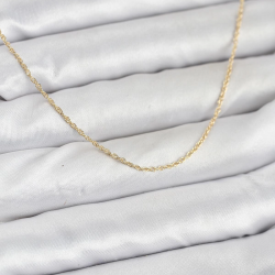 Mey İthalat® CM 14K Gold Renk Burgu Model 60 cm Kadın Kolye