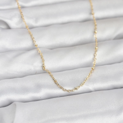 Mey İthalat® CM 14K Gold Renk Burgu Model 60 cm Kadın Kolye