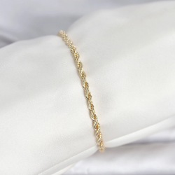 Mey İthalat® CM 14K Gold Renk Burgu Model Kadın Bileklik