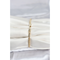 Mey İthalat® CM 14K Gold Renk Burgu Model Kadın Bileklik