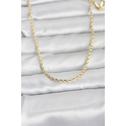 Mey İthalat® CM 14K Gold Renk Burgu Model Zincirli 60 cm Kadın Kolye