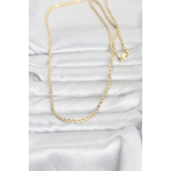 Mey İthalat® CM 14K Gold Renk Burgu Model Zincirli 60 cm Kadın Kolye