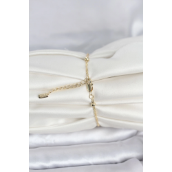 Mey İthalat® CM 14K Gold Renk Burgu Topçuk Model Kadın Bileklik