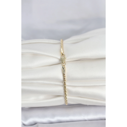 Mey İthalat® CM 14K Gold Renk Burgulu Zincir Model Kadın Bileklik