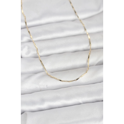 Mey İthalat® CM 14K Gold Renk Çubuk Kesme Zincir Model 60 cm Kadın Kolye