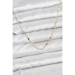 Mey İthalat® CM 14K Gold Renk Ezme Pul Model 60 cm Kadın Kolye