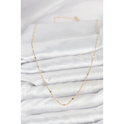 Mey İthalat® CM 14K Gold Renk Ezme Pul Model 60 cm Kadın Kolye