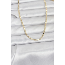Mey İthalat® CM 14K Gold Renk Ezme Zincir 60 cm Kadın Kolye