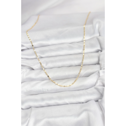 Mey İthalat® CM 14K Gold Renk Ezme Zincir Model 60 cm Kadın Kolye