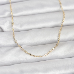 Mey İthalat® CM 14K Gold Renk Gemici Zincir Model 60 cm Kadın Kolye