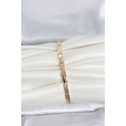 Mey İthalat® CM 14K Gold Renk Geometrik Model Kadın Bileklik