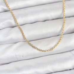 Mey İthalat® CM 14K Gold Renk Halka Model 60 cm Kadın Kolye