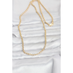 Mey İthalat® CM 14K Gold Renk Halka Zincir Model 60 cm Kadın Kolye