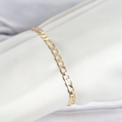 Mey İthalat® CM 14K Gold Renk Halka Zincir Model Kadın Bileklik