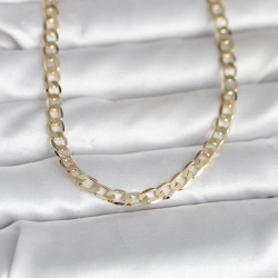 Mey İthalat® CM 14K Gold Renk Kalın Zincir Model 60 cm Kadın Kolye