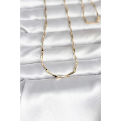 Mey İthalat® CM 14K Gold Renk Kesme Çubuk Zincirli Model 60 cm Kadın Kolye