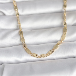 Mey İthalat® CM 14K Gold Renk Lazer Model 45 cm Kadın Kolye