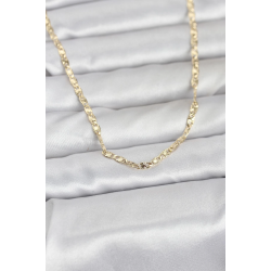 Mey İthalat® CM 14K Gold Renk Lazer Zincirli Model 60 cm Kadın Kolye