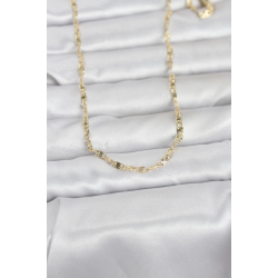 Mey İthalat® CM 14K Gold Renk Lazerli Gemici Zincir Model 60 cm Kadın Kolye