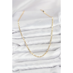 Mey İthalat® CM 14K Gold Renk Lazerli Zincir Model Kadın Kolye
