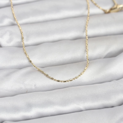 Mey İthalat® CM 14K Gold Renk Parçalı Topçuk Model 60 cm Kadın Kolye