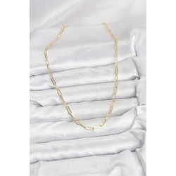 Mey İthalat® CM 14K Gold Renk Pirinç Ataç Zincir Kadın Kolye