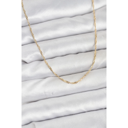 Mey İthalat® CM 14K Gold Renk Pirinç Ezme Burgu Model Kadın Kolye