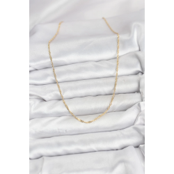 Mey İthalat® CM 14K Gold Renk Pirinç Ezme Burgu Model Kadın Kolye