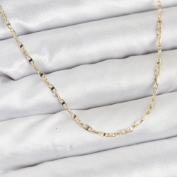 Mey İthalat® CM 14K Gold Renk Pirinç Gemi Zinciri Model Kadın Kolye