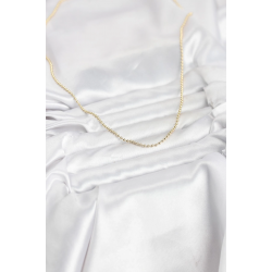 Mey İthalat® CM 14K Gold Renk Top Zincirli Model 60 cm Kadın Kolye