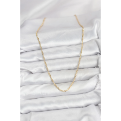 Mey İthalat® CM 14K Gold Renk Yassı Burgulu Model Kadın Kolye